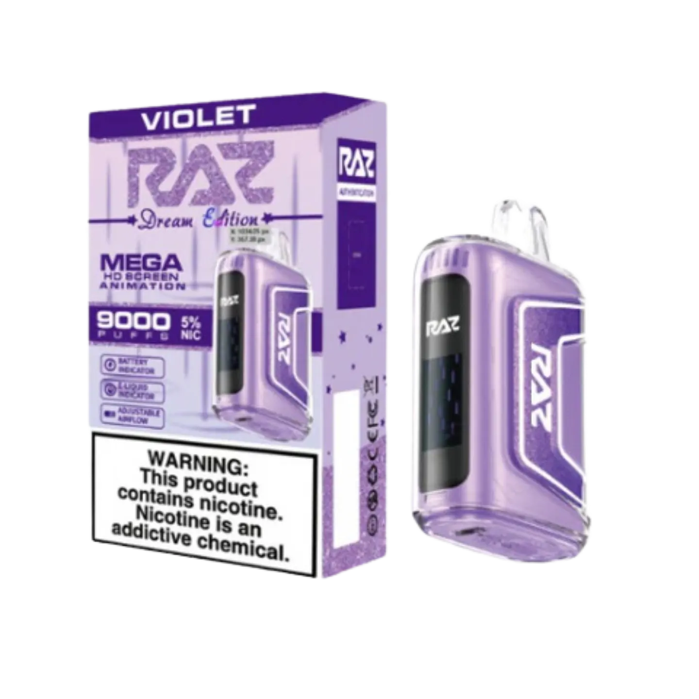 Raz TN 9000 Puffs Violet